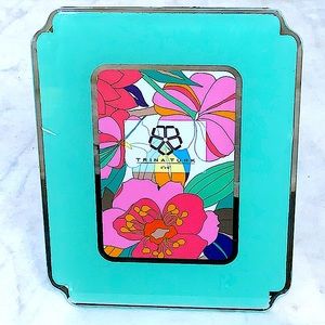 TRINA TURK PICTURE FRAME 4 BY 6  MINT GREEN SILVER NEW